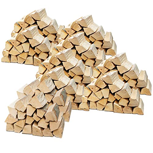 Flameup Brennholz Buche, Kaminholz mit Rinde, Buchenholz, Feuerholz für Ofen, Kamin, Kaminofen, Feuerschale, Grill, Holzscheite 25 cm, getrocknet, Menge:240 kg von Flameup