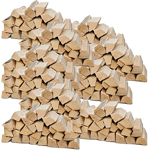 Flameup Brennholz Buche, Kaminholz mit Rinde, Buchenholz, Feuerholz für Ofen, Kamin, Kaminofen, Feuerschale, Grill, Holzscheite 25 cm, getrocknet, Menge:300 kg von Flameup