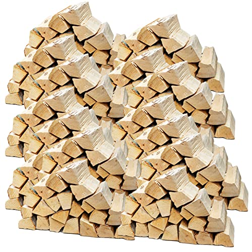 Flameup Brennholz Buche, Kaminholz mit Rinde, Buchenholz, Feuerholz für Ofen, Kamin, Kaminofen, Feuerschale, Grill, Holzscheite 25 cm, getrocknet, Menge:400 kg von Flameup