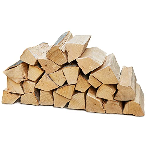 Flameup Brennholz Buche, Kaminholz mit Rinde, Buchenholz, Feuerholz für Ofen, Kamin, Kaminofen, Feuerschale, Grill, Holzscheite 25 cm, getrocknet, Menge:30 kg von Flameup