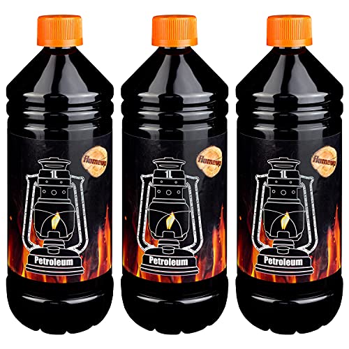 Petroleum für Petroleumheizung Petroleumofen Petroleumlampe Petroleumlampen 1-48 Liter Kamin Heizung Kerosin Reiniger Lampe Lampen Petrolium Auswahl Flameup, Anzahl:3 L von Flameup