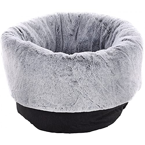 Flamingo Pet Products - Dorsa Schlafsack, 2-in-1, schwarz, Ø 36 x 60 cm, für Katzen. von Flamingo Pet Products