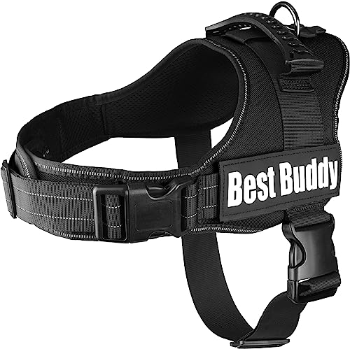 Geschirr Best Buddy Pluto SCHWARZ XL 80-100CM*50MM von Flamingo