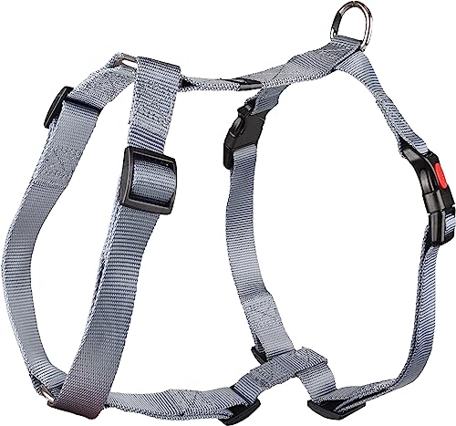 H-Geschirr ZIGGI GRAU L 60-85CM 25MM von Flamingo