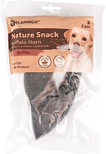 Flamingo Leckerli Hund – Natur Büffelhorn Small – 260g – langlebiges Kauprodukt – zahnpflegend – naturbelassen Flamingo Leckerli Hund – Natur Büffelhorn Small – 260g – langlebiges Kauprodukt – zahnpflegend – naturbelassen von Flamingo
