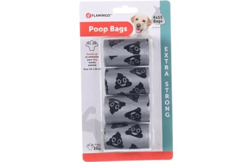 Flamingo 517551 Hundekotbeutel Extra Stückark Silber 4x15 Stück Flamingo 517551 Hundekotbeutel Extra Stückark Silber 4x15 Stück von Flamingo