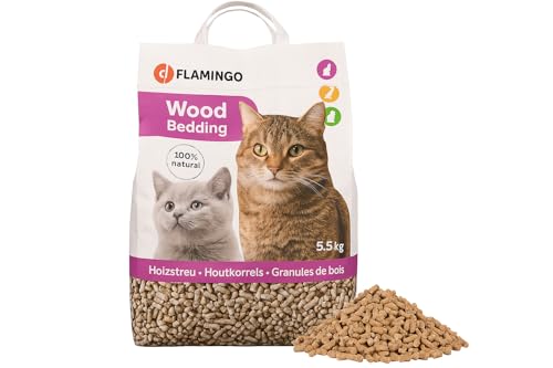 Flamingo Katzenstreu - katzenstreu staubfrei - katzenstreu pellets - 5.5kg Holzpellets - staubarm - geruchshemmend - 100% recyceltes Holz - feine Pellets Flamingo Katzenstreu - katzenstreu staubfrei - katzenstreu pellets - 5.5kg Holzpellets - staubarm - geruchshemmend - 100% recyceltes Holz - feine Pellets von Flamingo