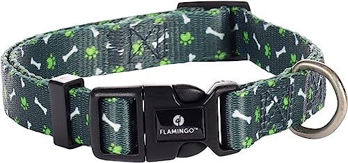 Flamingo Halsband Safia GRÜN M 40-55CM 20MM von Flamingo