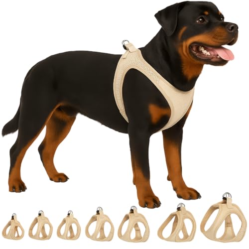 Hundegeschirr - hundegeschirr große Hunde - XXL - Flamingo Harness Step&Go Bento Beige von Flamingo