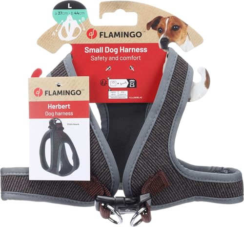 Flamingo Hund Geschirr Step&Go Herbert Dunkelbraun L 37cm 44cm Flamingo Hund Geschirr Step&Go Herbert Dunkelbraun L 37cm 44cm von Flamingo