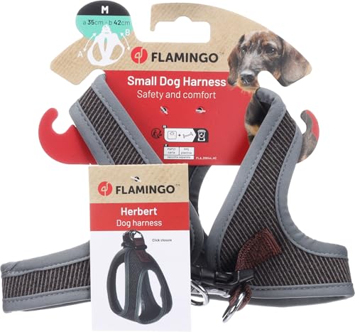 Flamingo Hund Geschirr Step&Go Herbert Dunkelbraun M 35cm 42cm Flamingo Hund Geschirr Step&Go Herbert Dunkelbraun M 35cm 42cm von Flamingo