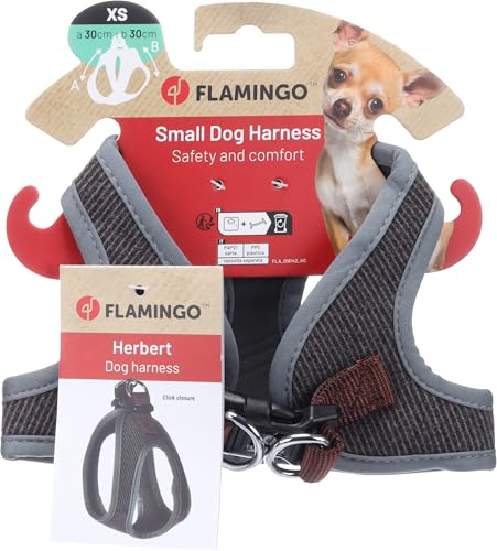 Flamingo Hund Geschirr Step&Go Herbert Dunkelbraun XS 30cm 30cm Flamingo Hund Geschirr Step&Go Herbert Dunkelbraun XS 30cm 30cm von Flamingo