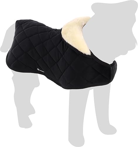 Flamingo Hundemantel Winter – Jaffa Schwarz – 40cm – warm & modisch – Polyester – wasserabweisend – Fleece-Innenfutter – Klettverschluss – Geschirröffnung – hoher Kragen Flamingo Hundemantel Winter – Jaffa Schwarz – 40cm – warm & modisch – Polyester – wasserabweisend – Fleece-Innenfutter – Klettverschluss – Geschirröffnung – hoher Kragen von Flamingo