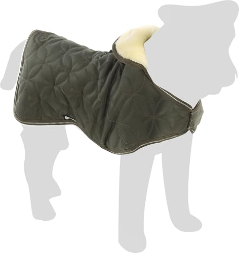 Flamingo Hundemantel Winter – Ushi Khaki – 45cm – warm & modisch – Polyester – wasserabweisend – Fleece-Innenfutter – Klettverschluss – reflektierend – Geschirröffnung Flamingo Hundemantel Winter – Ushi Khaki – 45cm – warm & modisch – Polyester – wasserabweisend – Fleece-Innenfutter – Klettverschluss – reflektierend – Geschirröffnung von Flamingo