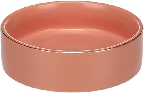 Hundenapf Keramik – hundenapf kleine Hunde – 200ml – spülmaschinengeeignet – rund rosa – Flamingo Eram von Flamingo