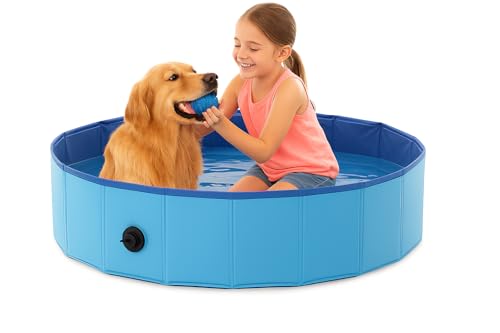 Flamingo Hundepool 80x20 cm – Faltbares Planschbecken für Hunde – Robustes Material – Rutschfester Boden – Einfach zu reinigen Flamingo Hundepool 80x20 cm – Faltbares Planschbecken für Hunde – Robustes Material – Rutschfester Boden – Einfach zu reinigen von Flamingo