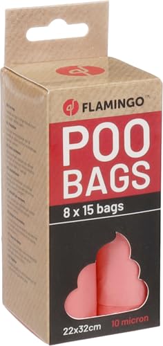 Flamingo Kotbeutel Basic – Pastellrosa, 120 Stück | Reißfest & Stilvoll für den täglichen Gassigang! von Flamingo