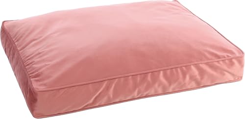 Flamingo Ergonomisches Hundebett Elena Rechteckig Altrosa – A: 80 cm, B: 60 cm, C: 10 cm, Zart, Luxuriös und Stilvoll von Flamingo