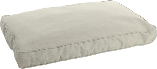 Flamingo Ergonomisches Hundebett Genève Rechteckig Beige – A: 100 cm, B: 70 cm, C: 12 cm, Waschbar, Zart und Stilvoll, Interieur! von Flamingo