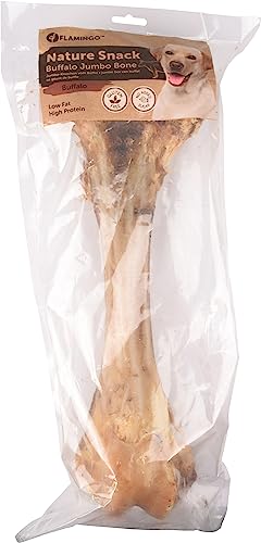Flamingo Leckerli Hund – Natur Tibiaknochen – 800g – glutenfrei – ohne Zucker – kräftige und gesunde Kaubelohnung von Flamingo