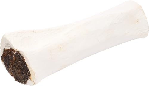 Flamingo Leckerli Hund – Natur Büffelcalciumknochen mit Pansen – 15cm – 324g – extra Kalzium – Langer Kauspaß von Flamingo