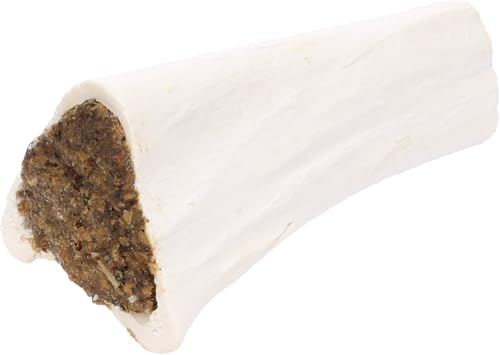 Flamingo Leckerli Hund – Natur Büffelcalciumknochen mit Pansen – 7,5cm – 230g – extra Kalzium – gesunder Snack von Flamingo