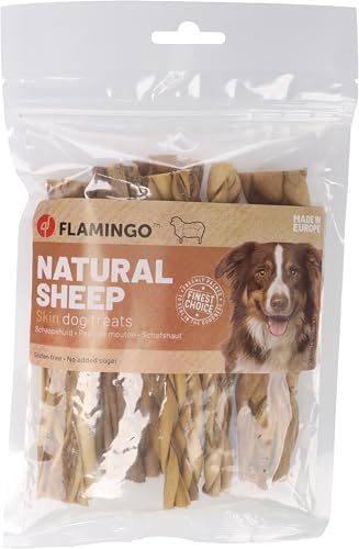 Flamingo Snack Nature – Schafshaut Breit | 100% Natürlich & Langanhaltender Kauspaß für Hunde! Flamingo Snack Nature – Schafshaut Breit | 100% Natürlich & Langanhaltender Kauspaß für Hunde! von Flamingo