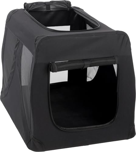 Flamingo Transportkäfig Gepetto schwarz 50x71x52cm - Montagefreundlich und mit herausnehmbarem Boden - Waschbar - Leichtgewicht mit verstärktem, faltbarem Rahmen Flamingo Transportkäfig Gepetto schwarz 50x71x52cm - Montagefreundlich und mit herausnehmbarem Boden - Waschbar - Leichtgewicht mit verstärktem, faltbarem Rahmen von Flamingo