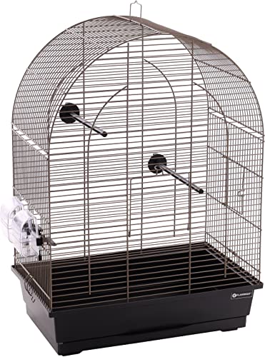 Flamingo Vogelkäfig – Voliere Vögel – Klara 2 Metall-Taupe/Schwarz – 45×28×62,5 cm – 2 Sitzstangen & 2 Näpfe, 2 Klapptüren, Kunststoff-Schublade, EU-Herstellung Flamingo Vogelkäfig – Voliere Vögel – Klara 2 Metall-Taupe/Schwarz – 45×28×62,5 cm – 2 Sitzstangen & 2 Näpfe, 2 Klapptüren, Kunststoff-Schublade, EU-Herstellung von Flamingo