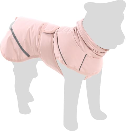 Flamingo Hundemantel Winter – Cujo Rosa – 50cm – warm & modisch – Polyester – wasserabweisend – isothermische Innenschicht – Klettverschluss – reflektierende Streifen – Geschirröffnung Flamingo Hundemantel Winter – Cujo Rosa – 50cm – warm & modisch – Polyester – wasserabweisend – isothermische Innenschicht – Klettverschluss – reflektierende Streifen – Geschirröffnung von Flamingo