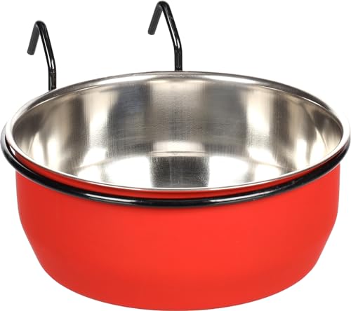 Futter- UND TRINKNAPF AVARO Haken ROT 890ML 15CM von Flamingo