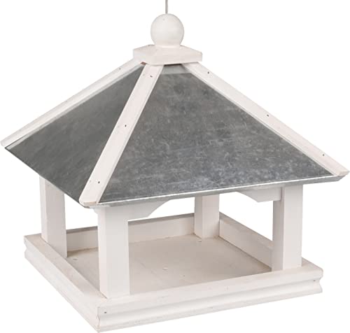 FUTTERHAUS THINDRA Holz Weiss 25x25x25CM von Flamingo