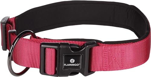 Halsband Abbi KIRSCHROT XXXL 65-70CM 38MM von Flamingo