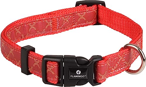 Halsband Odin ROT L 45-65CM 25MM von Flamingo