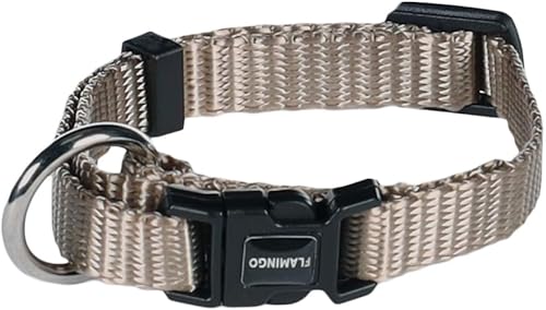 Halsband ZIGGI Greige XXS 15-25CM 10MM Halsband ZIGGI Greige XXS 15-25CM 10MM von Flamingo