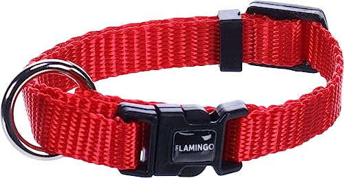 Halsband ZIGGI ROT XXS 15-25CM 10MM von Flamingo