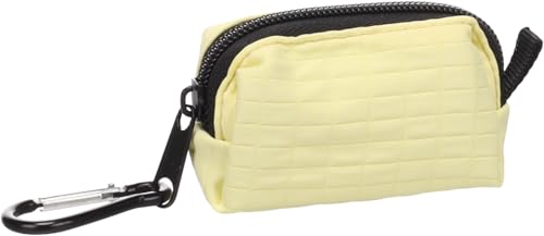 Kotbeutelspender - Vika Gelb - aus Polyester - mit Reißverschluss und Karabinerhaken - inklusive 1 Rolle mit 20 Beuteln - fröhliches Design für Spaziergänge - Flamingo Kotbeutelspender - Vika Gelb - aus Polyester - mit Reißverschluss und Karabinerhaken - inklusive 1 Rolle mit 20 Beuteln - fröhliches Design für Spaziergänge - Flamingo von Flamingo