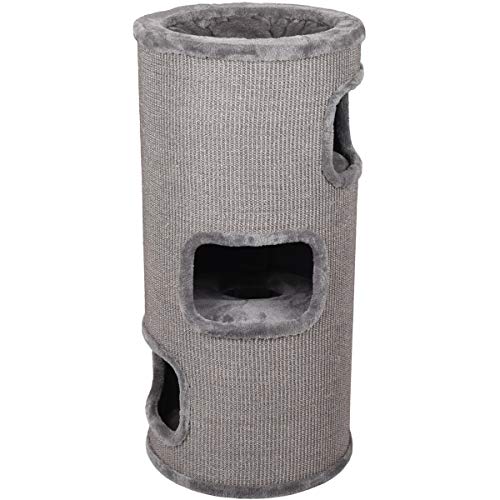 Flamingo Kratztonne Enes Grau M 42x42x90 cm – kratztonne für Katzen – kratztonne – kratztonne für Katzen Flamingo Kratztonne Enes Grau M 42x42x90 cm – kratztonne für Katzen – kratztonne – kratztonne für Katzen von Flamingo