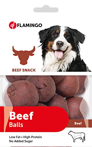 Karlie Flamingo Balls 'o' Beef Snack für Hunde, 85 g ,12 Stück von Flamingo