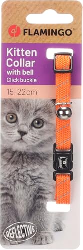 Katze Halsband Kätzchen Elza Orange 15-22cm 10mm Katze Halsband Kätzchen Elza Orange 15-22cm 10mm von Flamingo