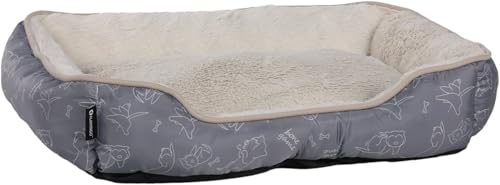 Korb Lilly Rechteck Grau 50x40x12cm von Flamingo