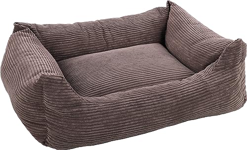 Rechteckiges Velutto-Körbchen Braun – 100 x 80 cm, ideal für mittelgroße bis große Hunde wie Border Collie, Basset Hound, Cocker Spaniel und Welsh Corgi, luxuriöser Komfort und Premium-Qualität Rechteckiges Velutto-Körbchen Braun – 100 x 80 cm, ideal für mittelgroße bis große Hunde wie Border Collie, Basset Hound, Cocker Spaniel und Welsh Corgi, luxuriöser Komfort und Premium-Qualität von Flamingo