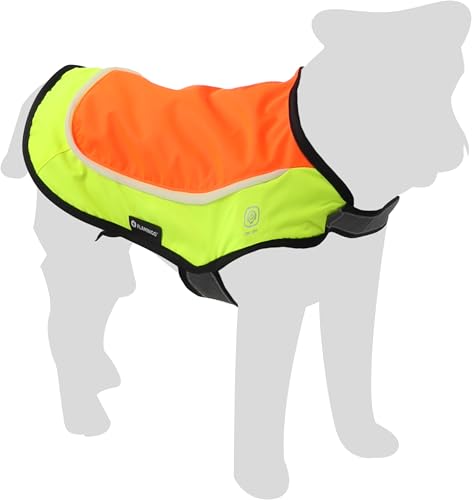 Sicherheitsweste mit LED-Licht Simi Fluo orange S 30cm Sicherheitsweste mit LED-Licht Simi Fluo orange S 30cm von Flamingo