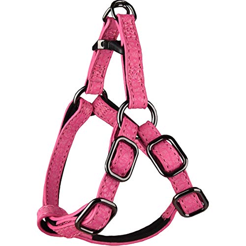 Step & Go Leza Geschirr, Rosa, S, 35 – 50 cm, 15 mm von Flamingo