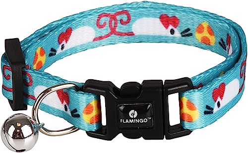 lamingo Kittenhalsband Arwen – Verstellbar (15-25 cm) | 10 mm Breite | Mit Glöckchen | Stilvoll & Modisch von Flamingo