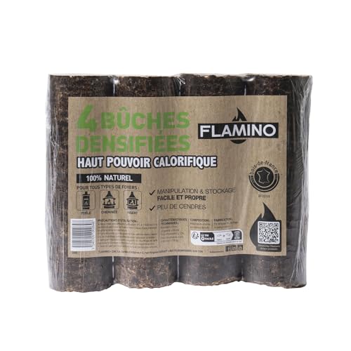 Flamino Brennholzscheite, verdichtet, 4 Stück Flamino Brennholzscheite, verdichtet, 4 Stück von Flamino