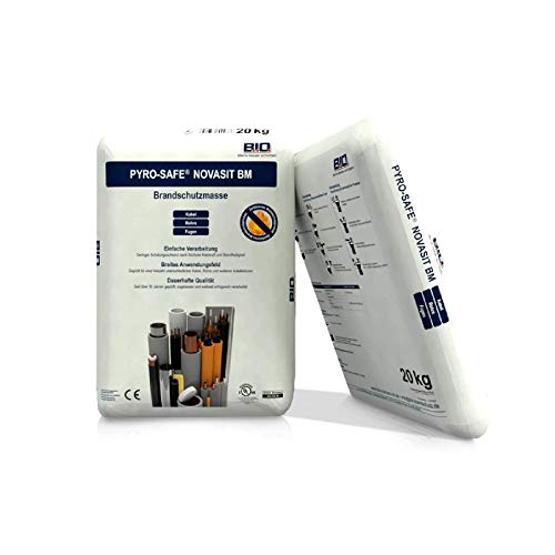 B.I.O. PYRO-SAFE NOVASIT BM Brandschutzmasse Brandschutzmörtel (K) 20 KG/SACK von Flamro