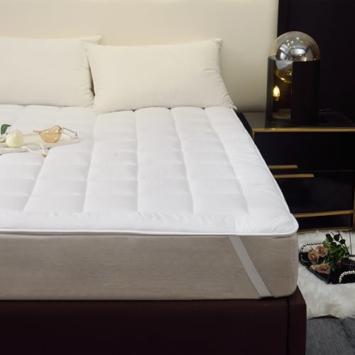 Baumwolle Touch Matratzenschutz, Natürliche und atmungsaktive Matratzenschutz, Praktischer und langlebiger Matratzenschutz, Hygienische Rundumschlag, Optimale Anti-Staub Milbenabdeckung (90 * 200 cm) von Flanhorest