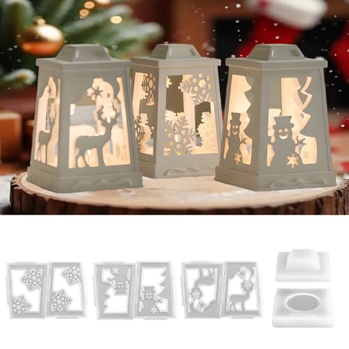 Silikonform Weihnachten Laterne, Silikonformen Gießformen Weihnachten Kerzenhalter, Gießformen Silikon Weihnachtslaterne mit Weihnachts Mustern, Gießform Weihnachten für DIY Weihnachtsdeko Laterne (B) Silikonform Weihnachten Laterne, Silikonformen Gießformen Weihnachten Kerzenhalter, Gießformen Silikon Weihnachtslaterne mit Weihnachts Mustern, Gießform Weihnachten für DIY Weihnachtsdeko Laterne (B) von Flanliy