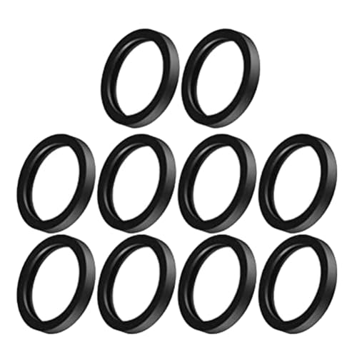 Flaroey 10 Stück Gummiring für Benzinkanister, Schwarze Dichtung, Ausgussdichtungen, Kraftstoff-Unterlegscheiben, Ausgussdichtung, Dichtungsringe, von Flaroey